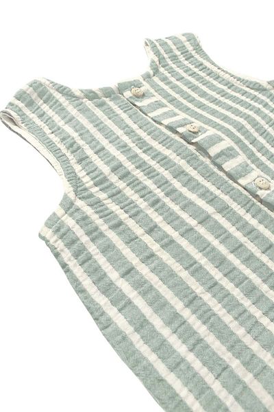 Miela Kids Ριγέ μουσελίνα ολόσωμη φόρμα