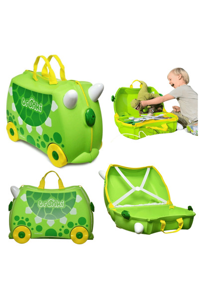 Trunki Dinozor Dudley Binilen ve Sürülen Çocuk Bavulu
