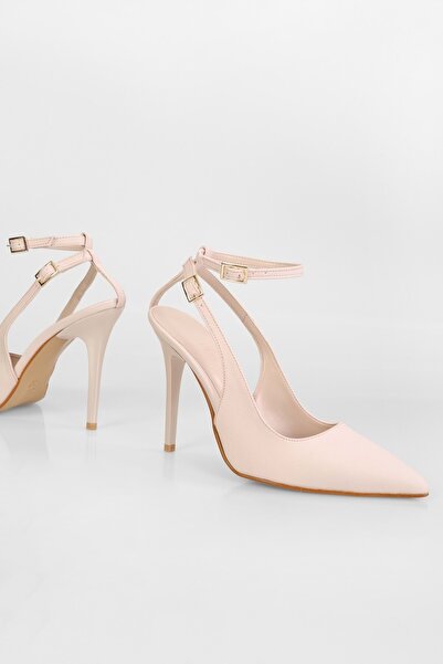 Shoeberry Women's Mila Tan Ankle Strap with Satin Belt