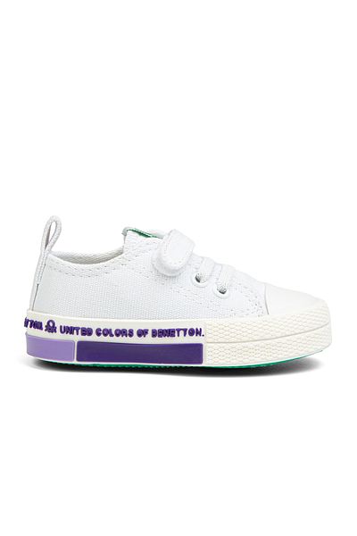 Benetton ®| BN-30973- White Lilac - Dětské tenisky