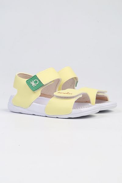 Benetton Bn 1252 Žluté dětské sandály Bn-1252-žlutá Žlutá