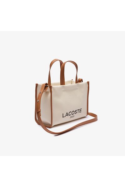 Lacoste حقيبة كتف نسائية بيج/طبيعية NF4641TD
