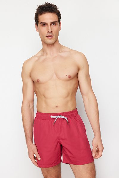 Trendyol Collection Bordeauxrote Badeanzug-Meeresshorts in Standardgröße - TMNSS20DS0022