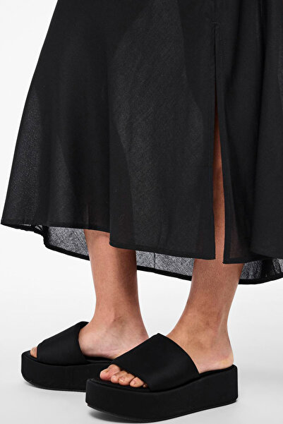 PIECES PCNYA HW LONG SLIT SKIRT BC