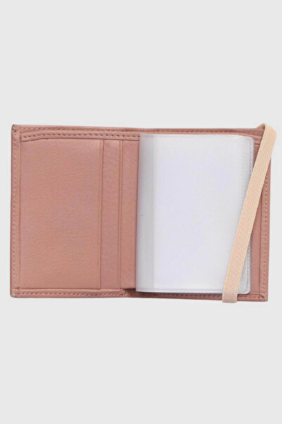 Grande Unisex Real Leather Card Holder - Powder