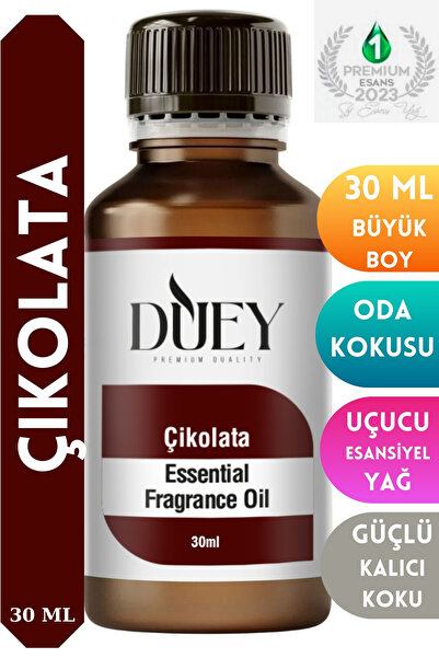 DUEY Çikolata Uçucu Yağ 30ML Buhurdanlık Yağı Difüzör Esansı Oda Kokusu Esans...