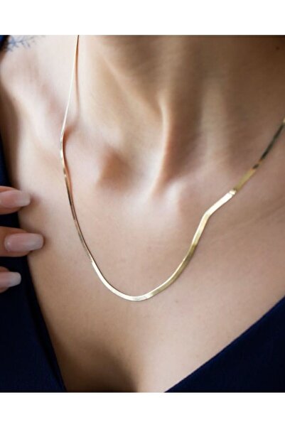 by milo jewellery Altın İtalyan Ezme Kolye