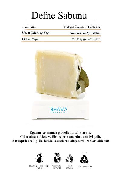 bhava cosmetics Natural Handmade Laurel Soap Anti-Acne and Pimple
