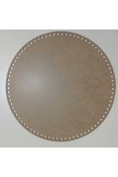AllFayLazer Rattan Wooden Insoles Presentation Holder and Supla Weave Base Plate Round 42 cm Size