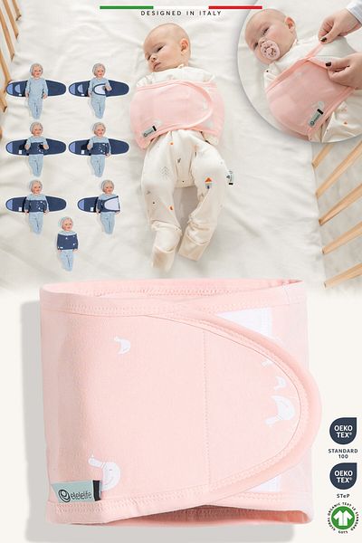 Elele EleleLife Baby Swaddle Belt Newborn Powder Pato