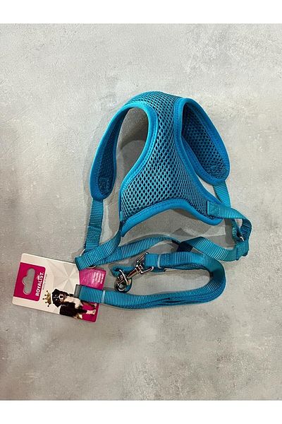 Royalist DOG Collar BLUE Color Soft Breathable Surface Chest Collar 10 mm width 120 cm