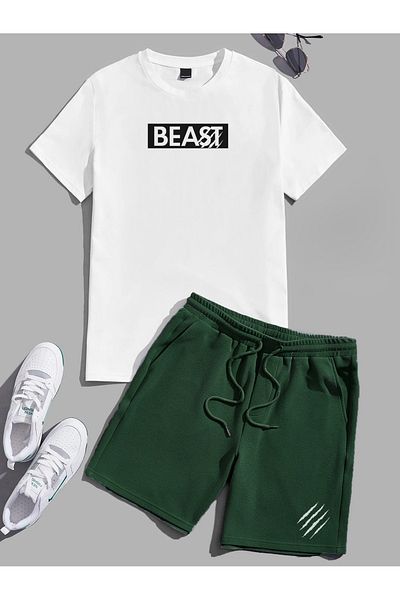 viperkombin Beast T-Shirt και σορτς 2 τμχ Σετ Άνετη Εφαρμογή