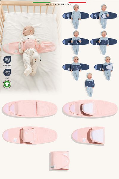 Elele EleleLife Baby Swaddle Belt Newborn Powder Pato