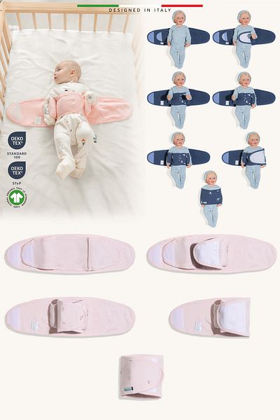 Elele EleleLife Baby Swaddle Belt Newborn Pink Sanno