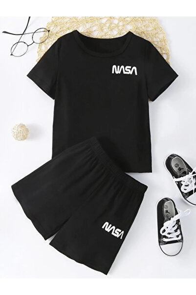 FORTITTUDO Nasa Printed Children's Summer Set - Lower and Upper Set