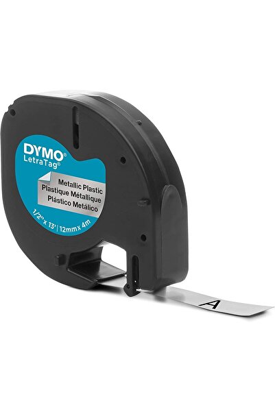 Dymo Letratag Metalik Gri Şerit 59429 (12MM X 4 METRE)