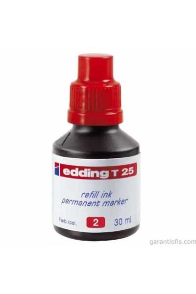 Edding T25 Kırmızı Yedek Mürekkep (30 ML)