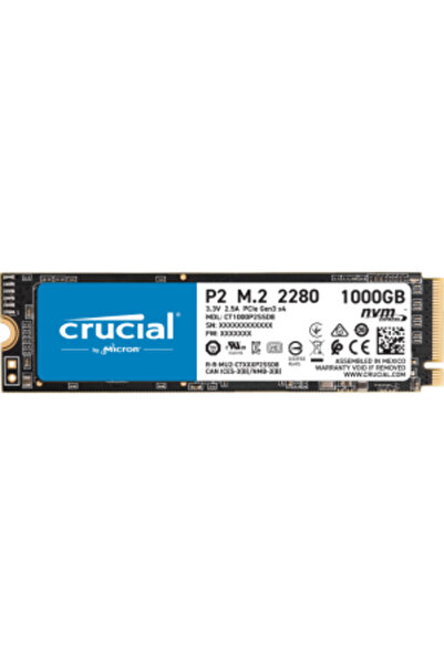 Crucial P2 1tb Nvme Pcıe M2 SSD (2400-1800 Mb/s) CT1000P2SSD8 REFRUBISHED