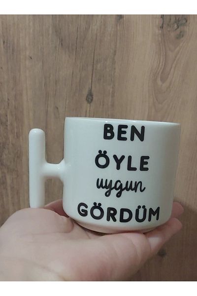 IŞILAY REKLAM I Saw It So Appropriate Cream Color Funny Written Humorous Special Design T Mug Latte Glass