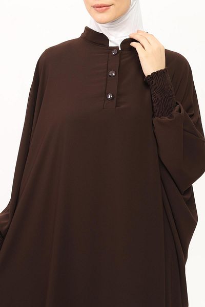 Altobeh Γυναικείο φόρεμα Medina Silk Abaya Ferace με χιτζάμπ φόρεμα με μανίκια νυχτερίδας