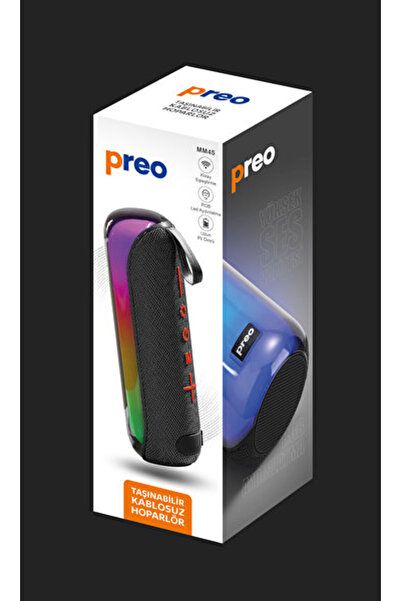 Preo Mm45 Rgb Kablosuz Taşınabilir Siyah Hoparlör