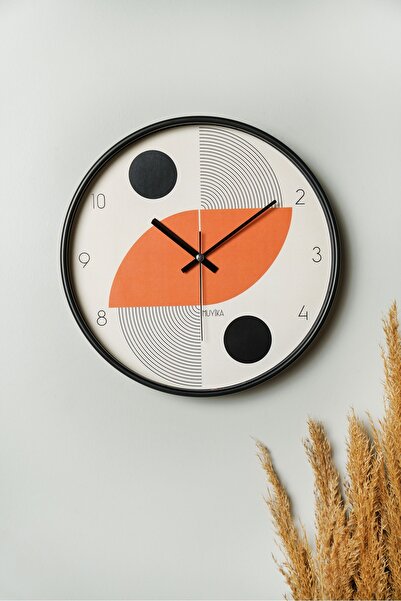 Muyika Design Muyika İniziare Bohem  Gerçek Cam 30 cm Sessiz Mekanizma Duvar ...