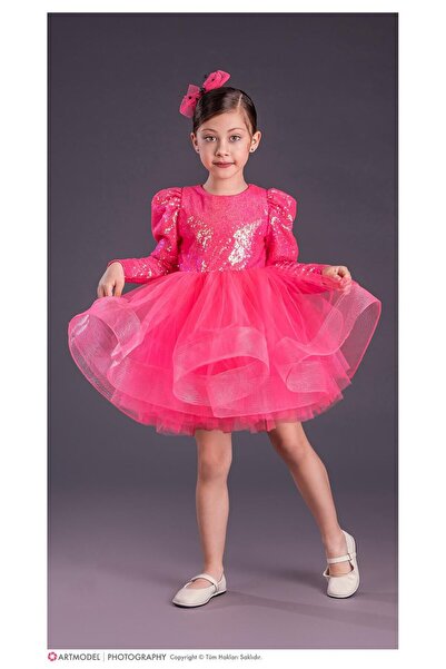 Fatma Kına Fenomen Kids pullu elbise