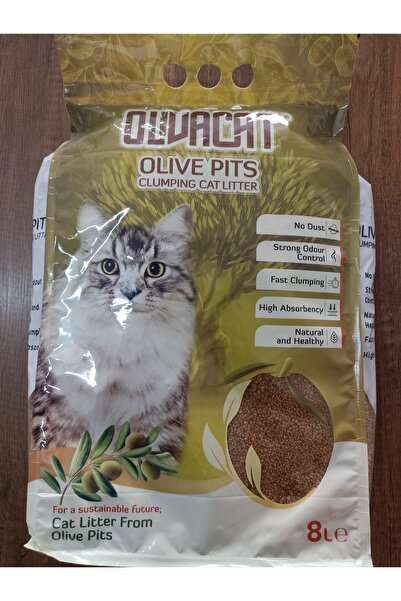 Olivacat Zeytin Çekirdeğinden Üretilen Kokusuz Toz Bırakmayan Topaklanan Kedi...