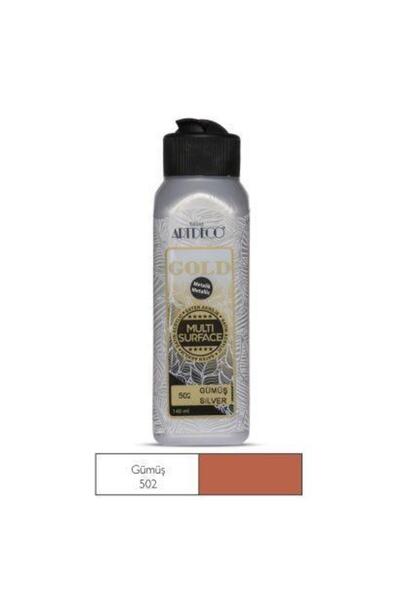 Artdeco Gold Multi-surface Metalik Akrilik Boya 140ml Gümüş