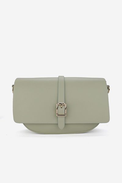 TUNAELLİ WOMEN'S GREEN COVER ADJUSTABLE CROSSBODY BAGET BAG