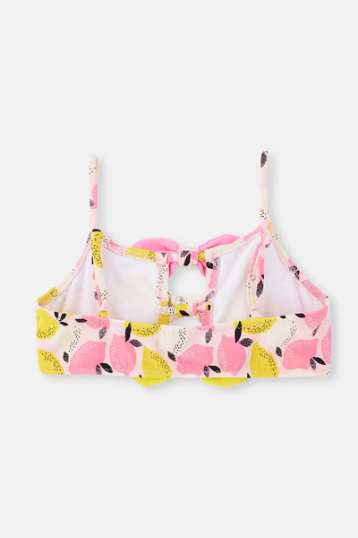 Eros Girl's Lemon Patterned Strapless Bikini Set