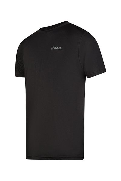 2AS Tricou Fiji negru cu decolteu