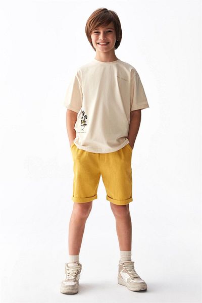 nk kids شورت ميموزا أصفر للأولاد - 66313