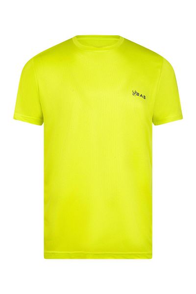 2AS Tricou verde neon Fiji cu decolteu