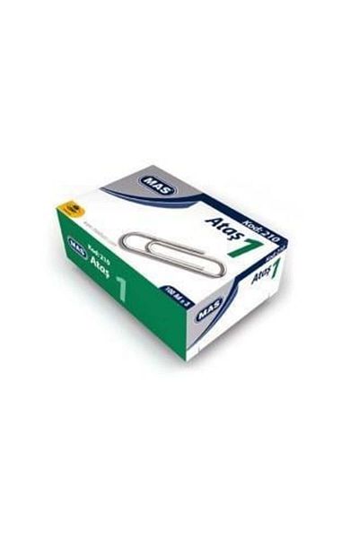 Mas Paper Clip Nickel Plated Super Quality (100 Pieces) No:1 Code:210 (1 Piece)