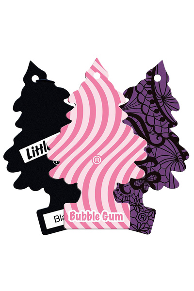 İnterwax Little Trees 3'lü Set Black Ice / Bubble Gum / Midnight Chic Asma