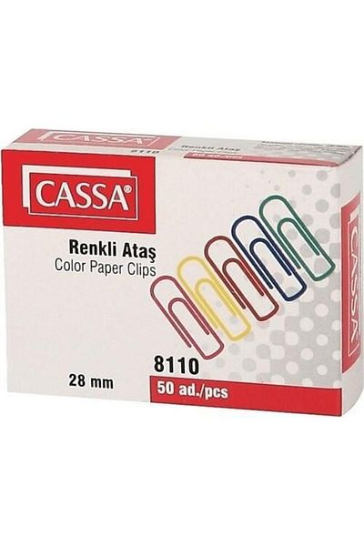 Cassa Paper Clip Colored *24 8110