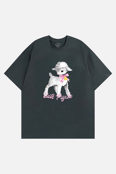 EFBUTİK Smoked Unisex Vintage Cute Animal T-Shirt
