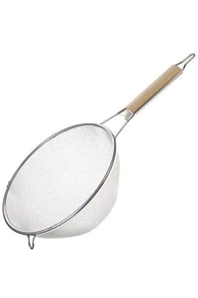 ALBETTO Luxury Stainless Strainer with Wooden Handle Diameter: 24cm