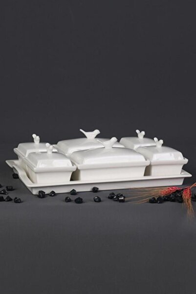 ALBETTO Porcelain Breakfast with Bird Holder 3281