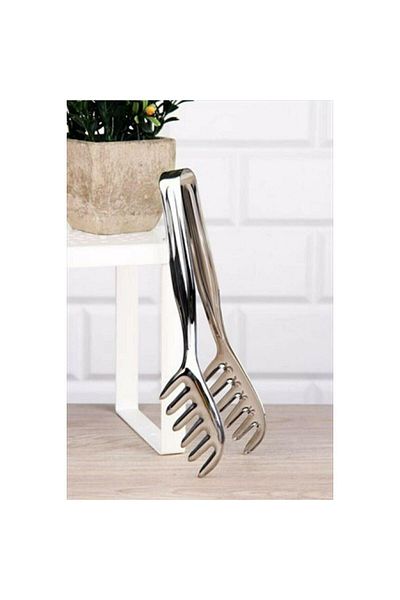 ALBETTO Stainless Steel Salad Tongs 22cm