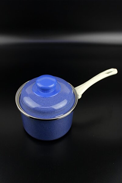 ALBETTO Emaye Rafadan Yumurta Haşlama Sos Tavası 12 cm 800ml Mavi