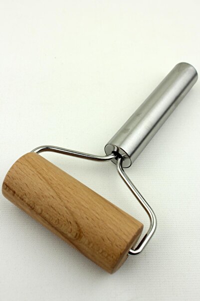 ALBETTO Inox Handle Wooden Dough Rolling Roller Dough Shaper