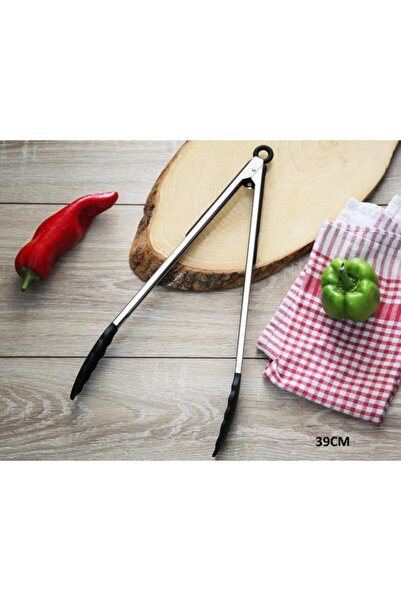 ALBETTO Silicone Tip Frying Tongs 39 Cm Large Size