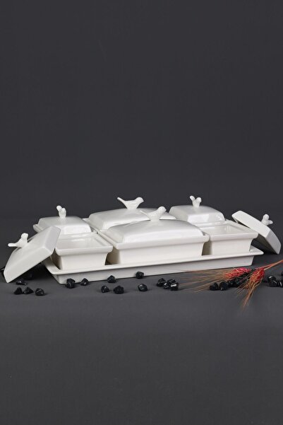 ALBETTO Porcelain Breakfast with Bird Holder 3281