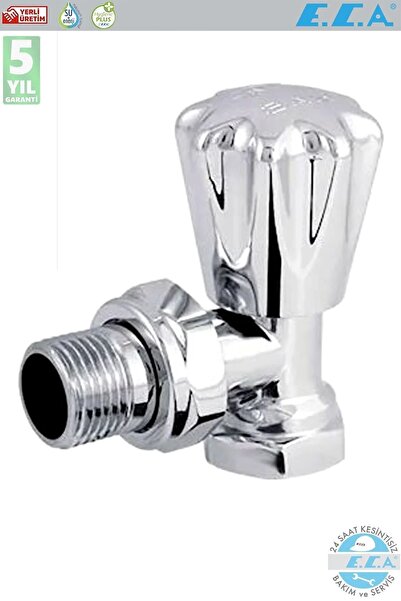 Eca 1/2 Petek Radyatör Vanası Valfi Rv3 Krom Köşe Krom Kaplama 1 Adet 602120749