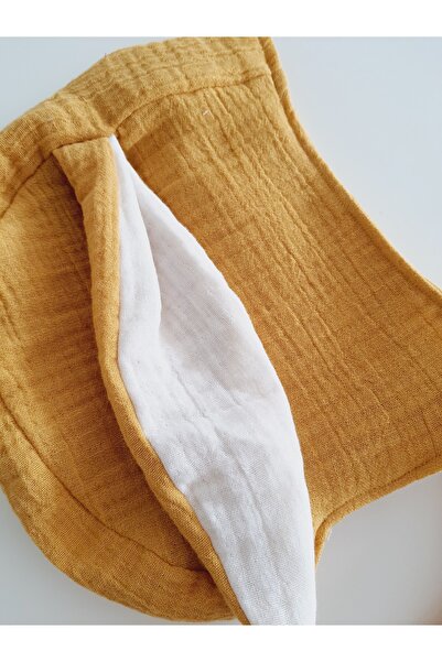 Atölye Hamarat Çift katlı Muslin Kumaş Bonet Tavşan Kulaklı şapka %100 Organik Oeko-teks Sertifikalı