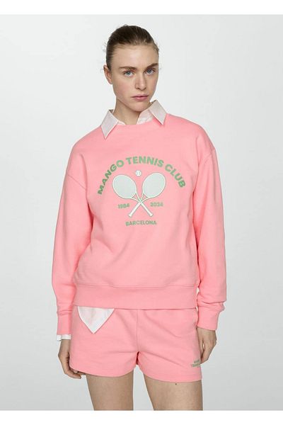MANGO Woman Hanorac cu scris și model