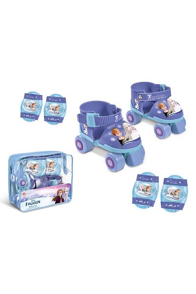 Tower Toys Frozen 4-Wheel Easy-to-Use Skate Set with Bag, Knee Pad and Elbow Pad Size 22 -29