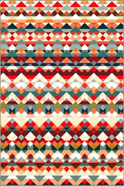Rugs Modern Halı Креативен модерен декоративен килим с многоцветен триъгълник...